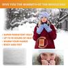 2-50X Hand Body Hot Pack Disposable Heating Pad Long Lasting Heating Pack Odorless Self Adhesive For Winter Outdoor Activities