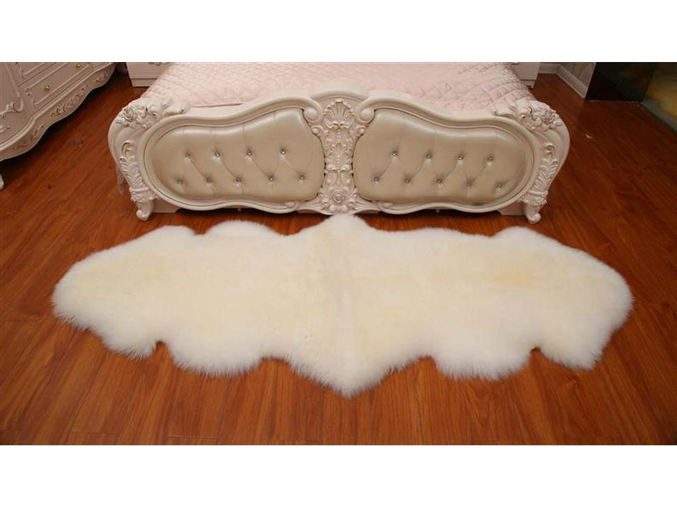 European Style Australian Imitation Wool Sheepskin Sofa Cushion Plush Rug for Living Room or Bedroom