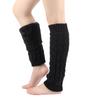Fleece Lined Leg Warmers Women Knitted Long Boot Socks Winter Solid Color Knee-High Thick Calf Warmers for Daily Wear Skating