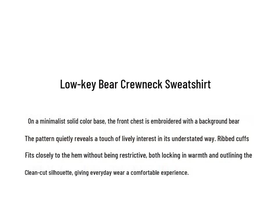 Teenie Weenie Women's Bear Cartoon Letter Sweatshirt