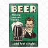 Beer Vintage Metal Tin Signs Bar Poster Pub Club Cafe Wall Decoration Retro Plaque Home Decor 20*30cm