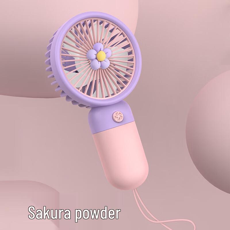 Lishen Floral Mini Handheld USB Rechargeable Fan