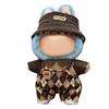 BTtime Plush Clothes, Knit Hat, Sweater, Bag, Doll Replacement Clothes, Lovebu Clothes, Cute Dress-Up DIY Accessories (Brown)