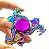 Farbiger Himmelsdrache Metall Fidget Spinner, Langlebiges leises Fokusspielzeug für Erwachsene, Angstlinderung Stressreduzierer