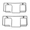 2Pcs Metal Glove Holder Wall Mount for for Face Towel Box Baby Tissue Dispenser with Mounting Accessories Black