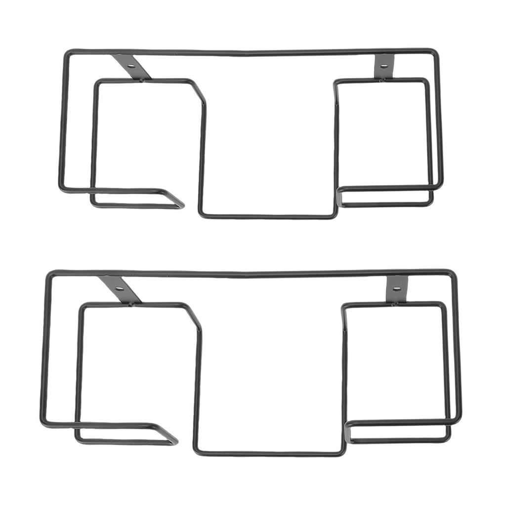 2Pcs Metal Glove Holder Wall Mount for for Face Towel Box Baby Tissue Dispenser with Mounting Accessories Black