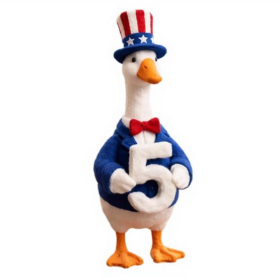 baizihuahu Decorative Ornament, USA 250th Patriotic Goose Centerpiece, Unique Appearance Figure for Household Use Home Decor