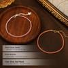 Cui Yan S925 Sterling Silver Korean-Style Zodiac Red Rope Bracelet for Women - Light Luxury, Simple Design, Hot-Selling Hand Jewelry.