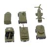 1:64 Scale Pull Back Military Vehicles Model Tank Truck Vehicle Models Children Car Toys6pcs / Set