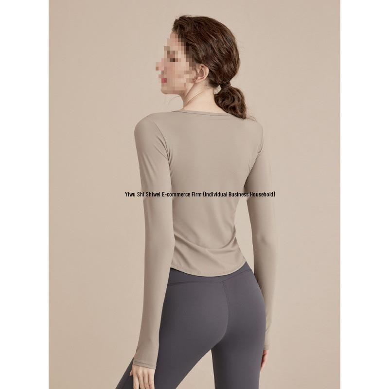 Women's Autumn Winter Yoga and Running Long Sleeve Fitness Set