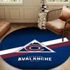 Avalanche Team Spirit Round Rug for Livingroom,Bedroom, Palyroom, Chair Rug, Area Rug, Circle Carpet, Large Size Decor Fan Christmas Gift