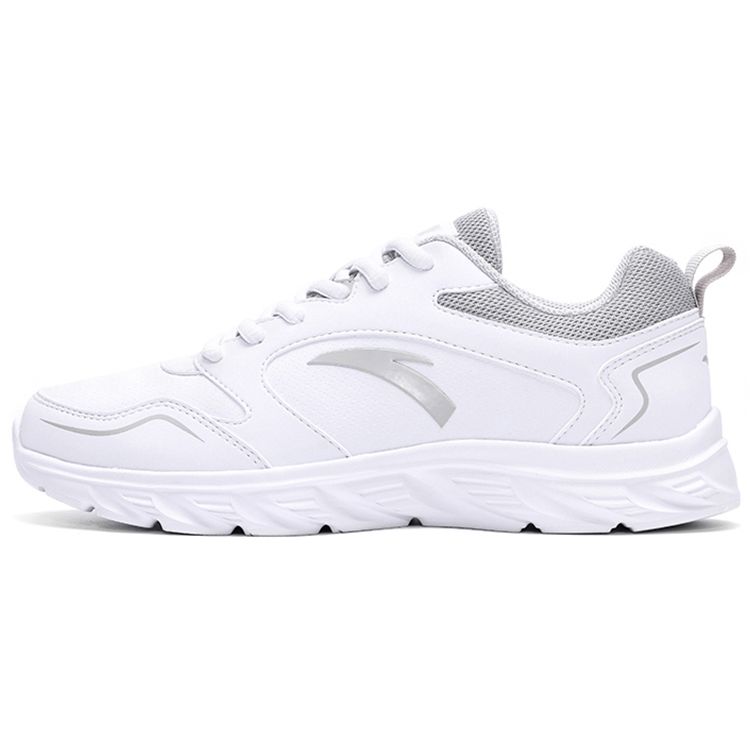 Anta Life Series Canvas Low-Top Casual Shoes Women White Grey 92213551-4 38