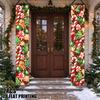 2D Flat, 2D Flat - 2D Flat, 2D Flat - 2D Flat Printing 2pcs Christmas Sweets Collage Merry Christmas Couplet Porch Banner, Suitable for Winter New Yea