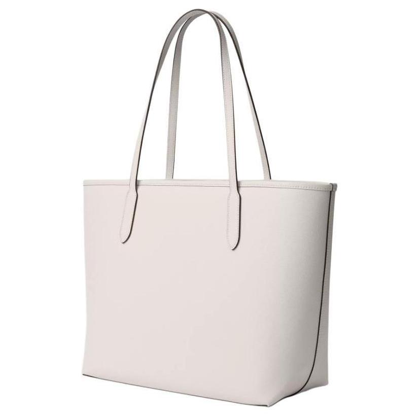 Coach City 33 Logo Druckknopfverschluss Leder Tragetasche Damen Tragetasche Weiß CR111-IMCHK