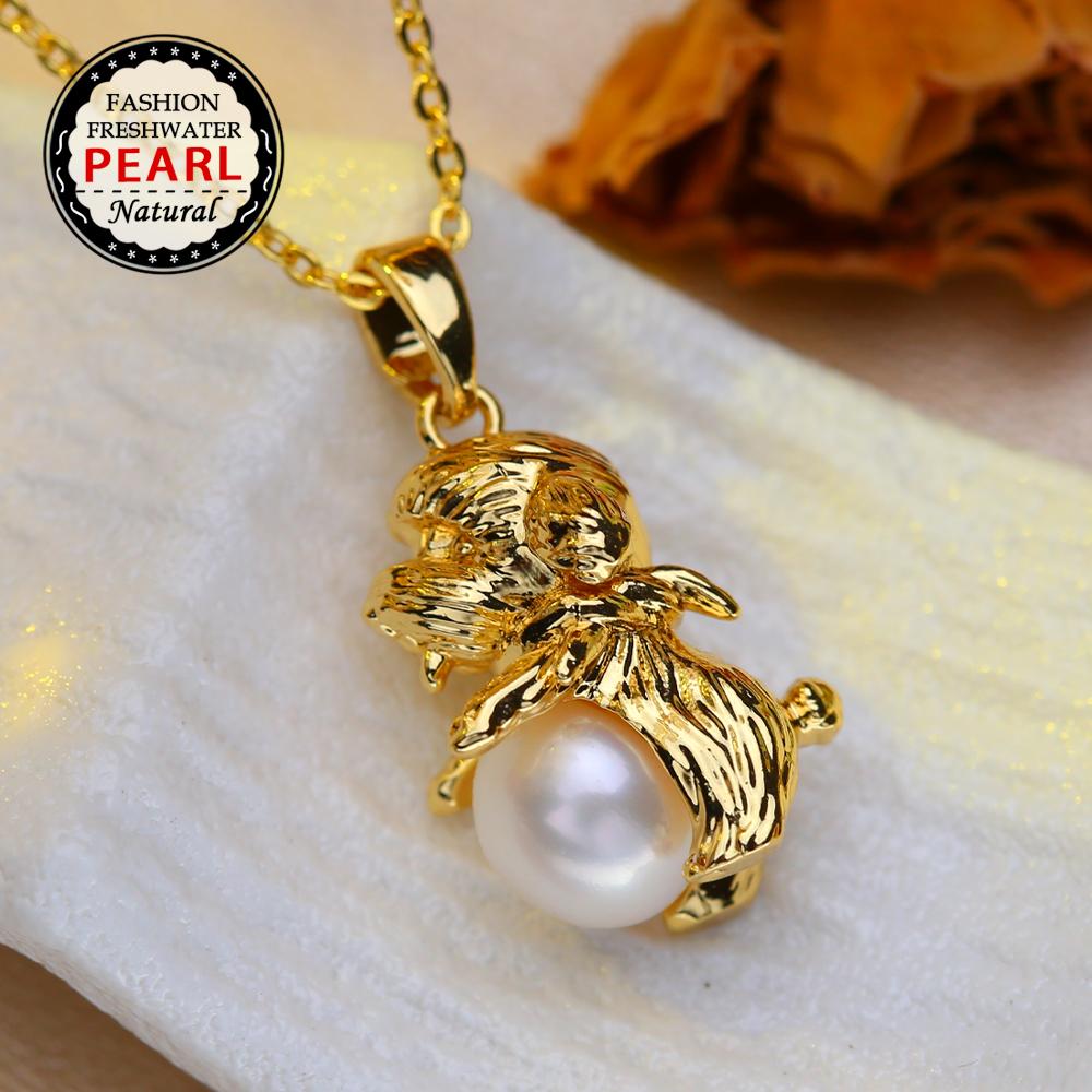 SENIKO Natural Água Doce Grande Barroco Pérola Colares Para Mulheres Moda Flor Cubic Zirconia Pingente Com Corrente Presente de Aniversário