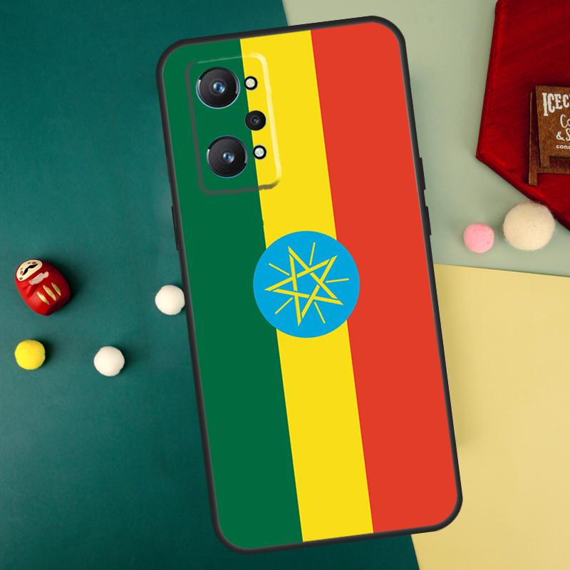 Ethiopia Flag For Realme C75 C61 C67 C63 C71 C55 C51 C65 C53 GT6 GT7 15 Pro 10 11 12 13 14 Pro Plus Case