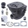 Chainsaw Parts Accessories Cylinder Piston Gasket Kit Replacement 44MM Nikasil Plated Chainsaw Cylinder Piston Gasket