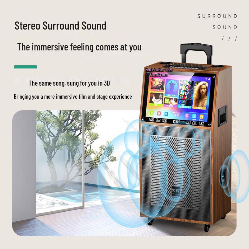 Soaiy SA-K10S Portable Outdoor Karaoke Speaker and PA System (CN version)