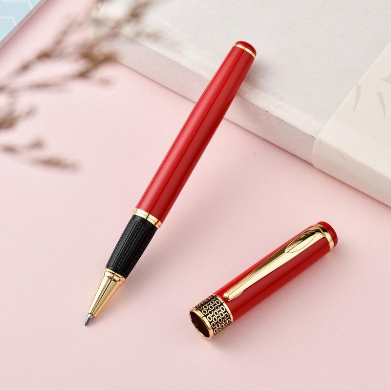 Minimally Designed Metal Signature Pen, Business Gift Ballpoint Pen, School Office Stationery, Writing Supplies