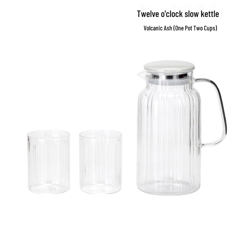 Daronyao Borosilicate Glass Cold Water Jug with Two Cups