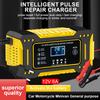 12V 6A Motorcycle Boat Battery Chargers Storage Cell Maintance 3Stage Fast Charging Intelligent Pulse Repair Car Battery Charger