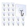 Wall Hanging Hook, Strong Adhesive, No Drilling Hook - YOKELLMUX Wall Hanging Hook, Adhesive Hook, Load Capacity 20KG, No Drilling, No Damage, No