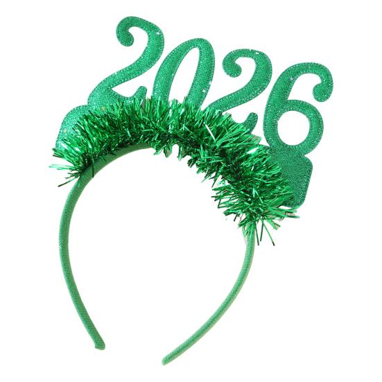 Happy New Year Accessory Sparkling 2026 Headband Glitter Eyeglass for Christmas New Year Eve Party Supplies