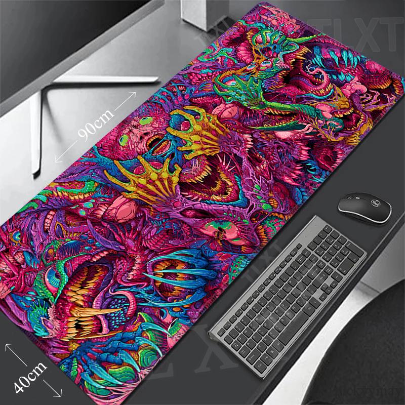 XXL Lock Edge Mousepads Large Gaming Mousepad Keyboard Mats Mouse Mat Cute Cat Desk Pad For Gift Kawaii Mouse Pads Extanded Pads