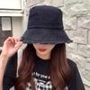 Black Cowboy Bucket Hat Fashion Korean Versatile Casual Hat Japanese Bucket Hat