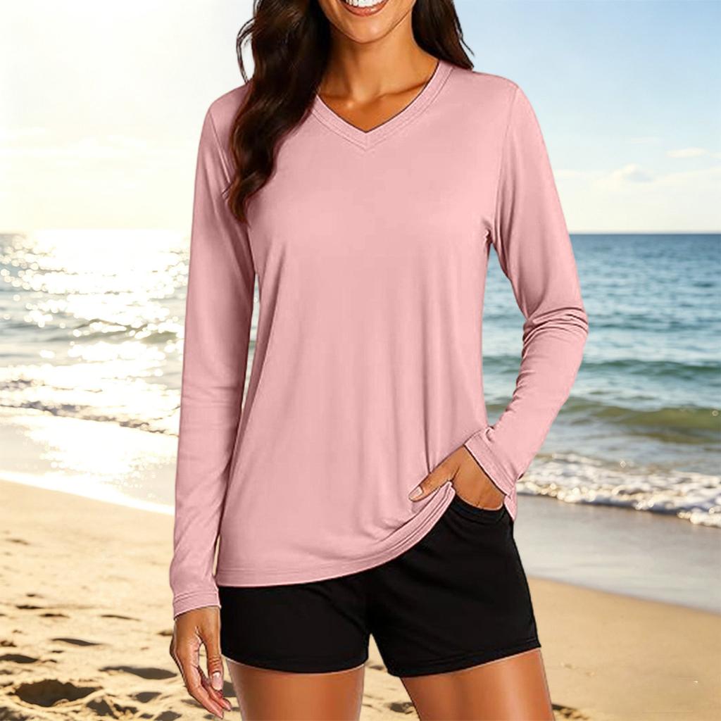 Women's Fashionable Casual Sun-protective -colored Top