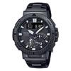 Casio Pro Trek Angler Line Ραδιοελεγχόμενο Ηλιακό Ρολόι PRW-73XT-1JF Ανδρικό Μαύρο