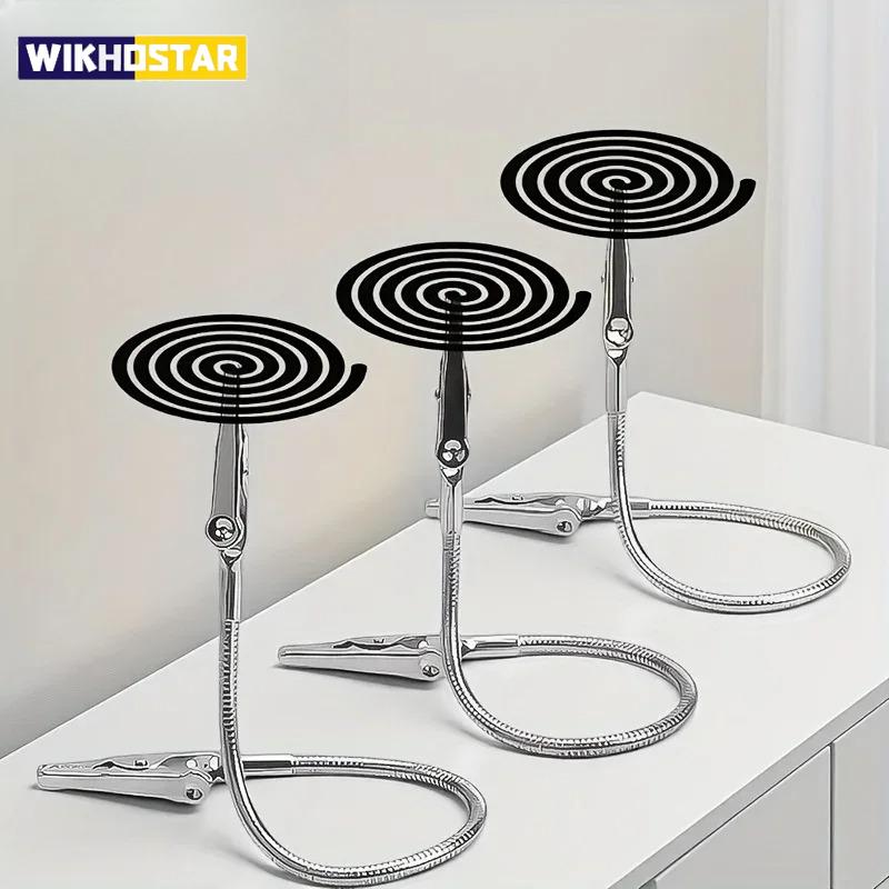 3pcs Double-ended Mosquito-repellent Incense Clip Universal Crocodile Clip Bracket Broken Incense Clip Extended Hose