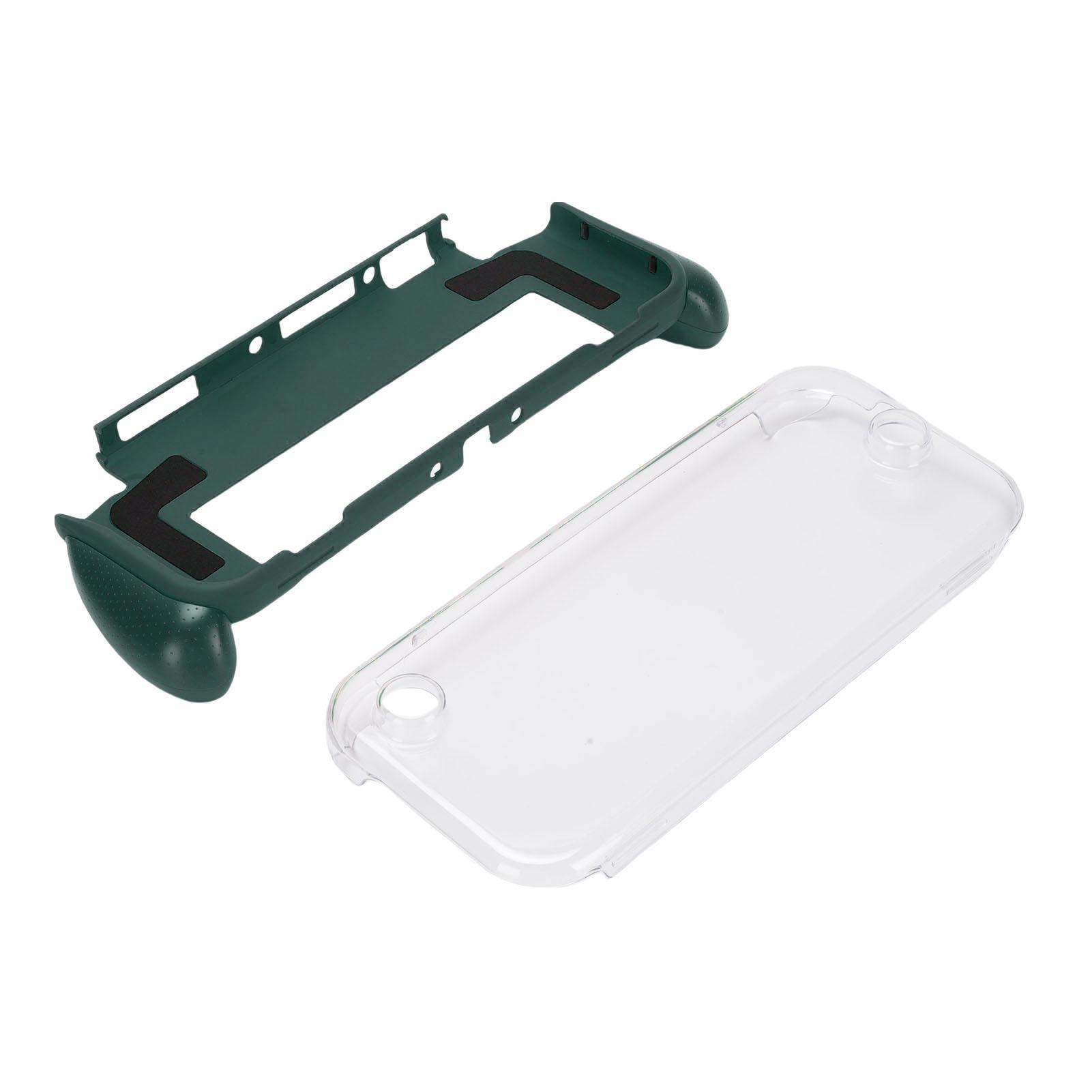 

Protective Cover Fit for Switch OLED Handheld Console Grip Shockproof Anti Slip PC Handheld Console Dockable Case камуфляж зеленый