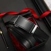 Luxury Men's Top Layer Cowhide Belt with Zinc Alloy Automatic Buckle – Perfect for Business Trousers