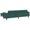 Living Room Sofa Set 3 Pcs Dark Green 250 X 188 X 76 Cm