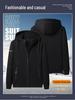 Men's Plus Size Pure Cotton Hoodie Cardigan: Spring/Autumn, Casual Knit Jacket, Trendy Sportswear.