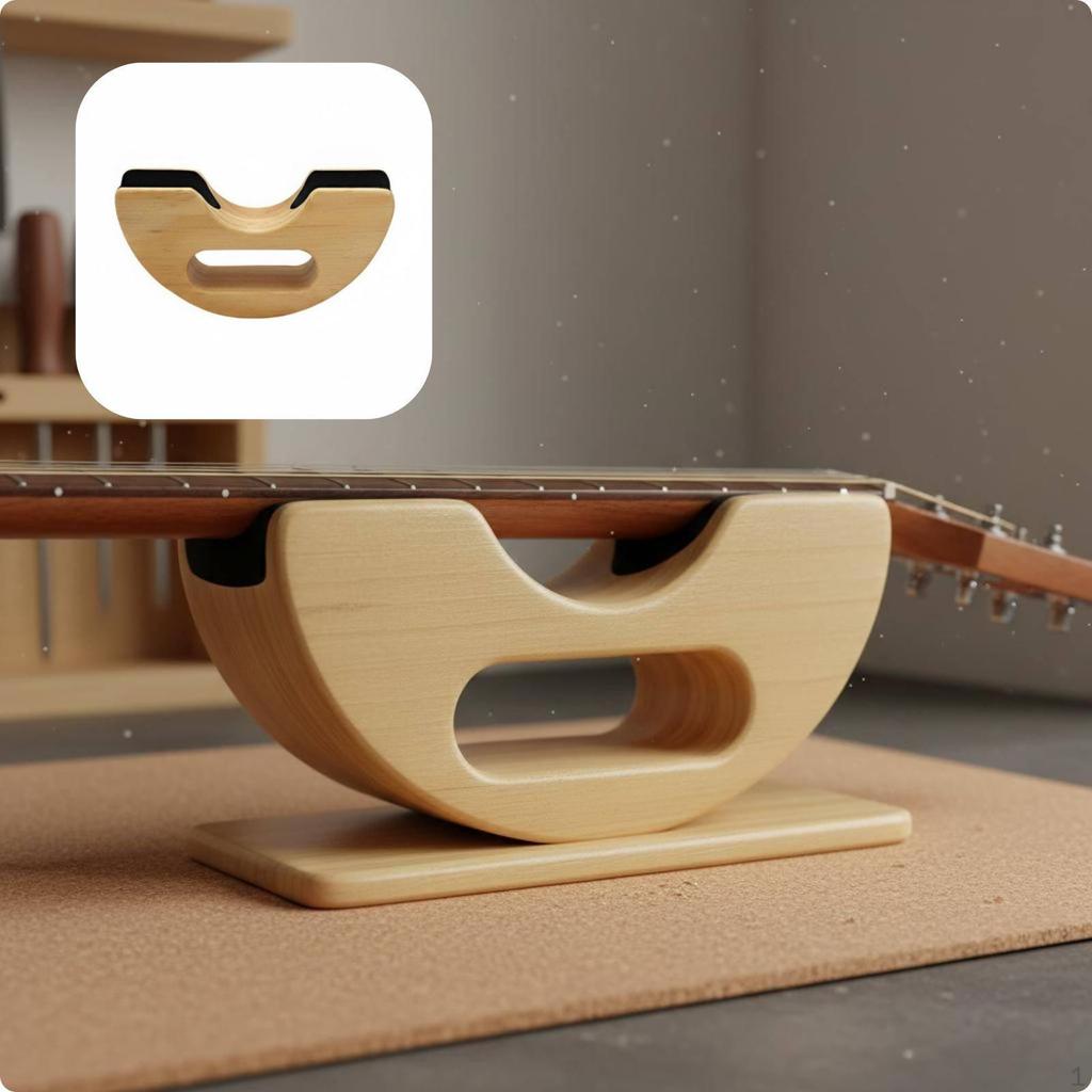 Guitar Neck Rest NonSlip Cradle Fit Fretboard Repair Support for Luthiers, Workshop Folk