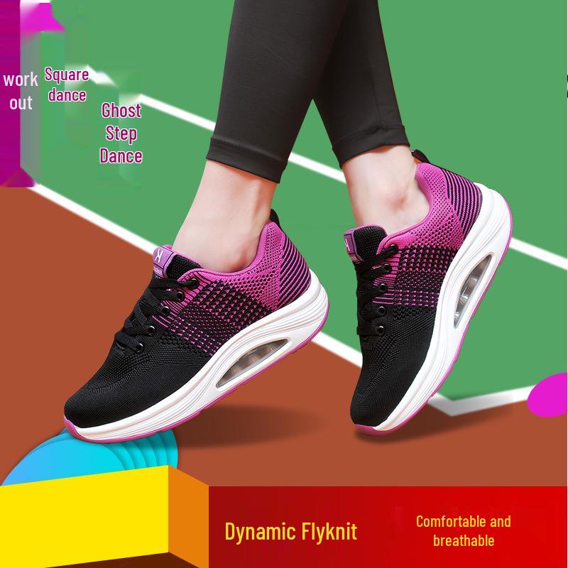 Aerobic-Wettkampfschuhe für Kinder & Erwachsene - Weiche Sohle, Square Dance, Cheerleading-Training, Weiß