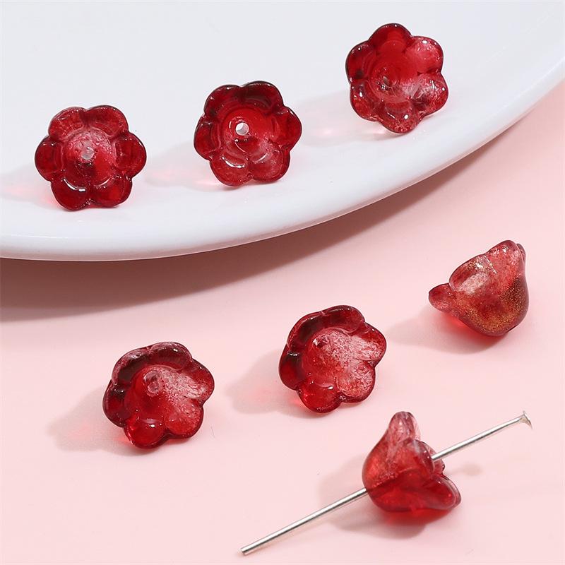 

Градиентные стеклянные бусины, имитирующие нефрит, ландыш, для DIY ожерелья и браслета 12x7mm, Hole ~1mm, 10 pcs/package