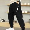Fashion Letter Print Thin Sweatpants Boys Casual Joggers Trousers Kids Cotton Loose Soft Pants