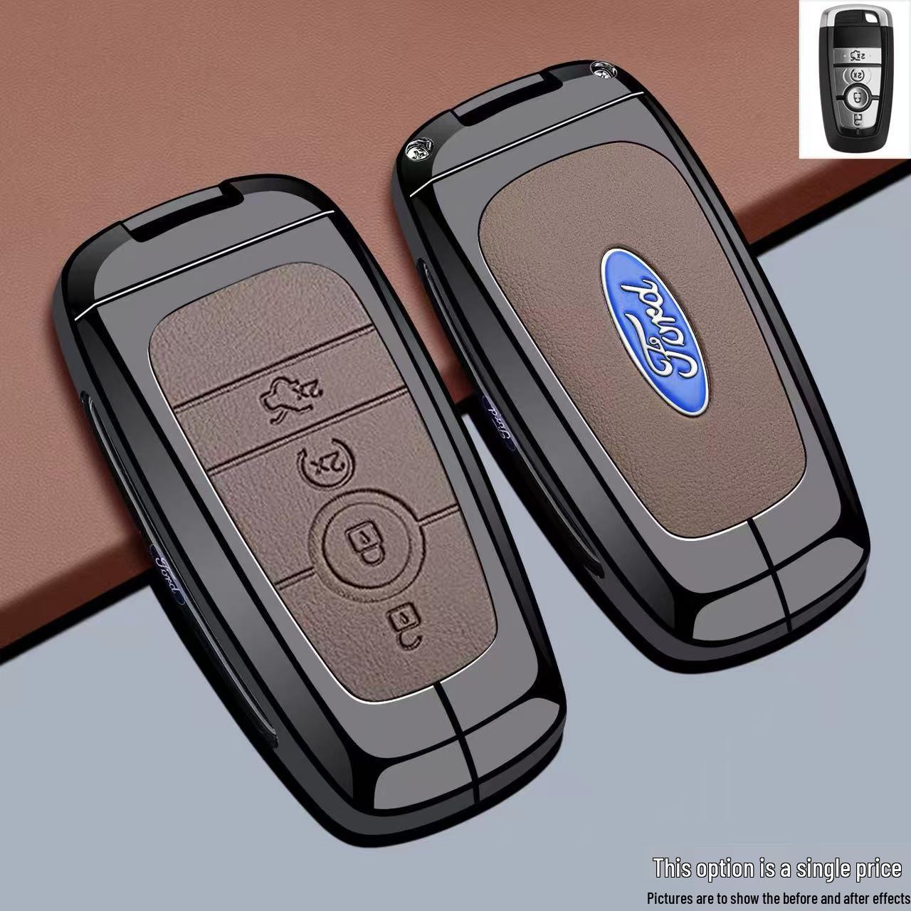 

Чехол для ключа Ford Mondeo для выбранных моделей: Edge, Explorer, Escape, EVOS, Mustang, F150 - Чехол-ракушка для пряжки автомобильной сумки