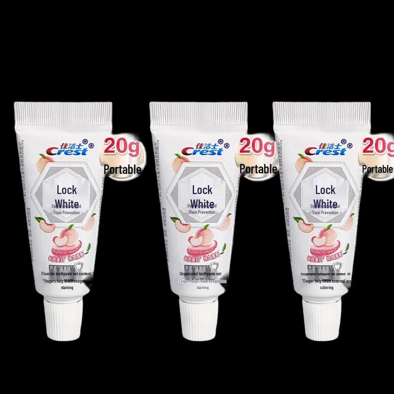 Crest Dual-Color Whitening Toothpaste - White Peach
