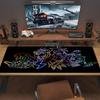 FNAF Farb-Mauspad Großes Gaming-Tischkissen Rutschfestes Laptop-Tablet Großes Mauspads XXL Matte Mini-PC Spielmatte Mit Verriegeltem Rand