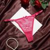 Transparent Lace Mesh Thong Thin T-Back Panties Fashion Bow Flower Briefs  Gifts