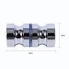 Aluminum Alloy 1.1  Dia Single Glass Door Knob Bathroom Shower Cabinet Handle with Screw
