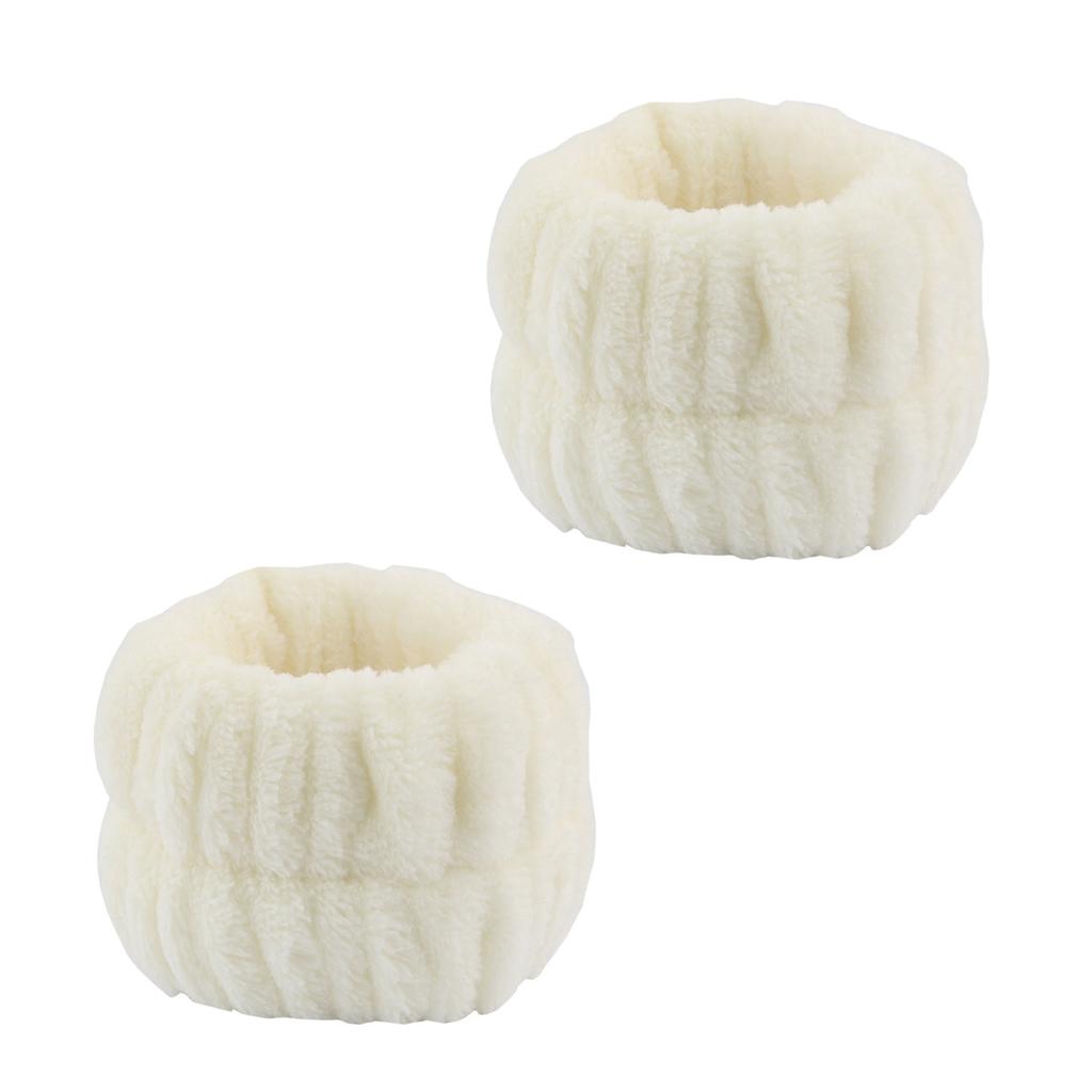 3Pcs/Set Wash Face Headbands For Women Coral Fleece Hair Bands Cuff Waterproof Bands Absorbent Wristbands Head Band Hair Parts