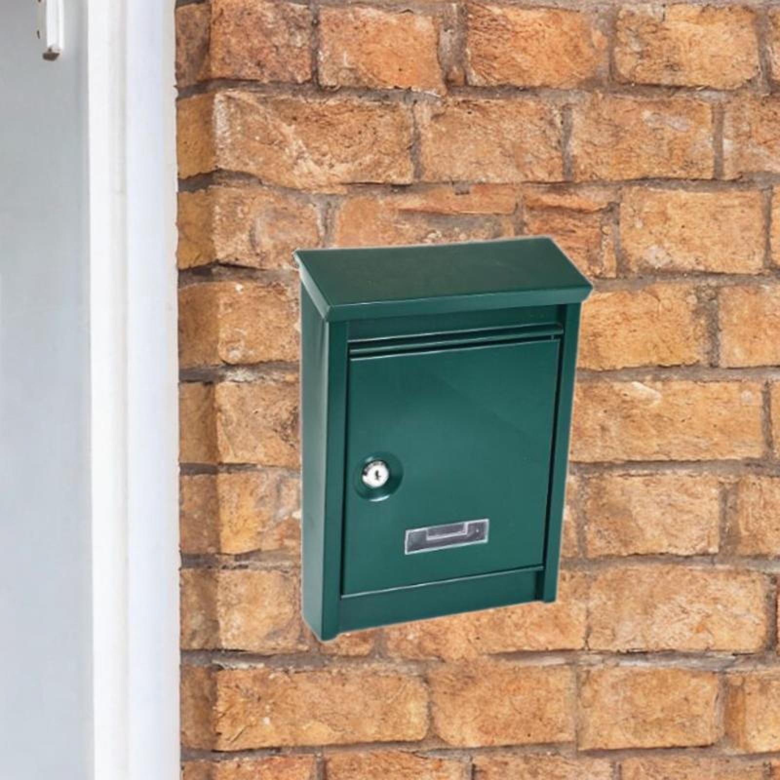 

Настенный почтовый ящик, запираемый железный почтовый ящик, уличный почтовый ящик для входа в дом зелёный