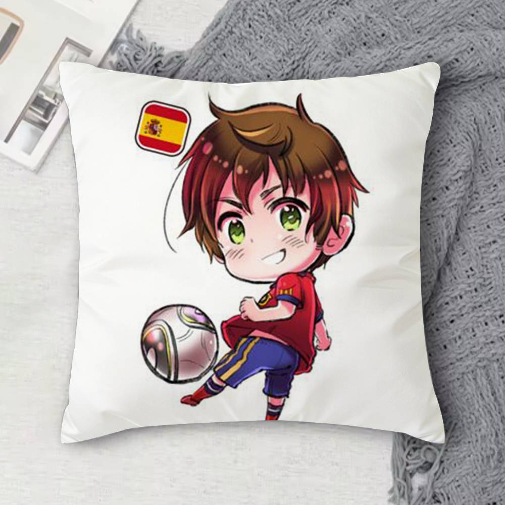 Hetalia Axis Powers Double-Sided Printed Square Decorative Cushion Cover For Sofa Living Room Home Decor