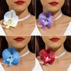 Charm Phalaenopsis Collarbone Chain High-end Flower Choker Exquisite Flower Necklace  for Gifts