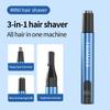 Convenient Rechargeable Nose Hair Razor ABS Electric Eyebrow Razor With Display 3 In 1